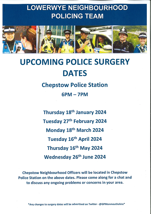 Police surgeries Police Station poster